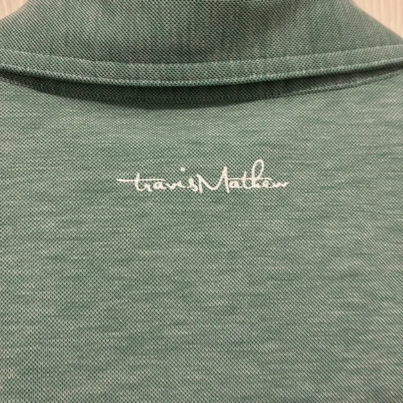 Travis Mathew Men's Green Polo Shirt - Picture 7 of 7
